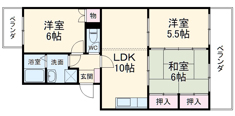 ファインビュー21の間取り