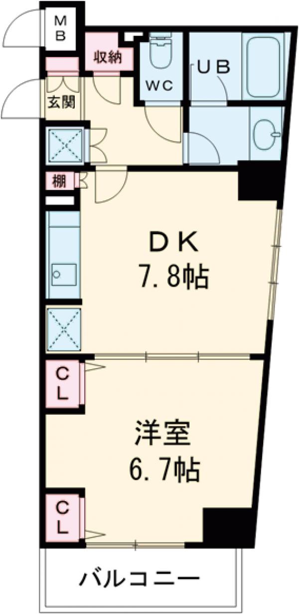 アジールコート中野坂上の間取り