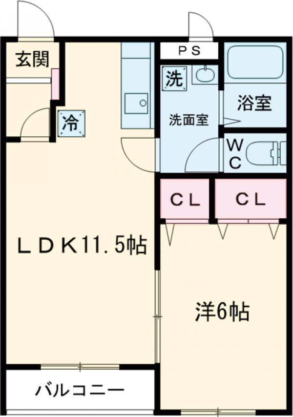 リバーユAの間取り