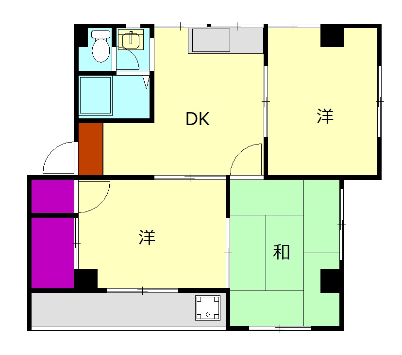レジデンス香川Ⅱの間取り