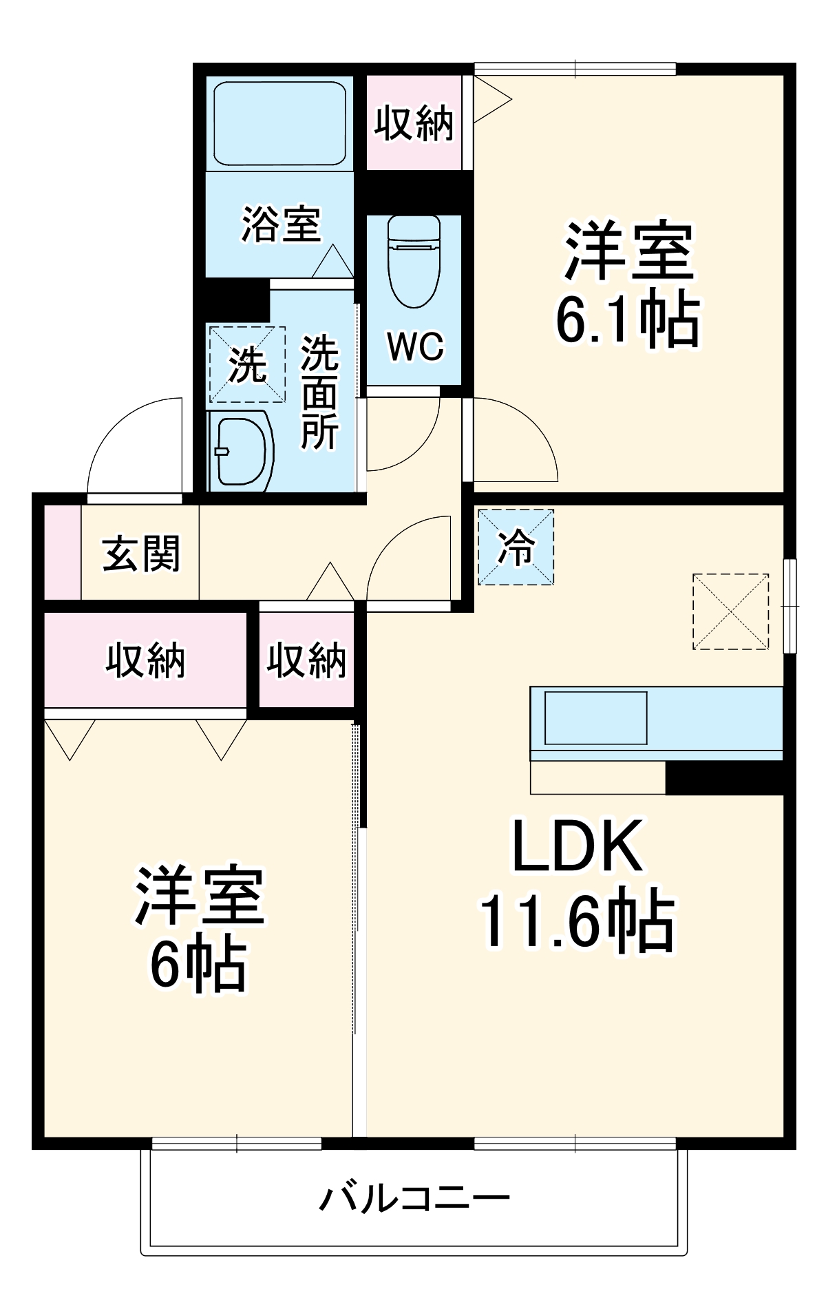 相原ヒルズ つつじの間取り