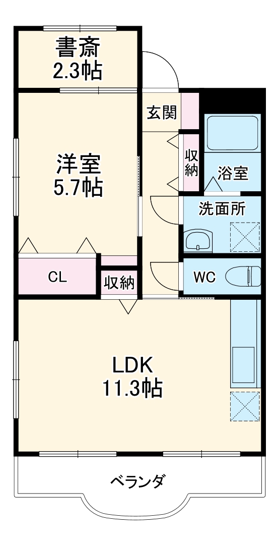 Ｙ＆Ｍリバーサイドの間取り