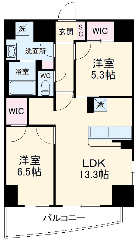 グランシエル川口の間取り
