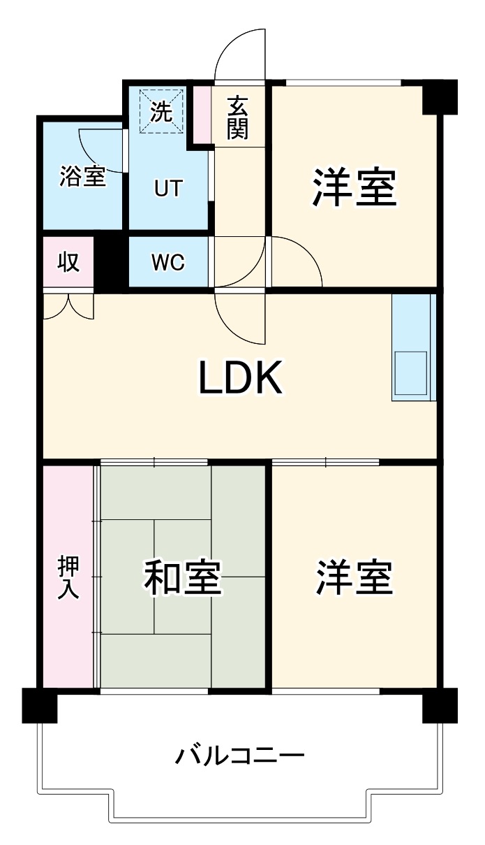 アイカピア植田の間取り