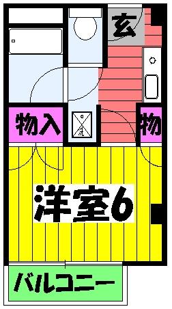 レユシールマンションタニムラの間取り