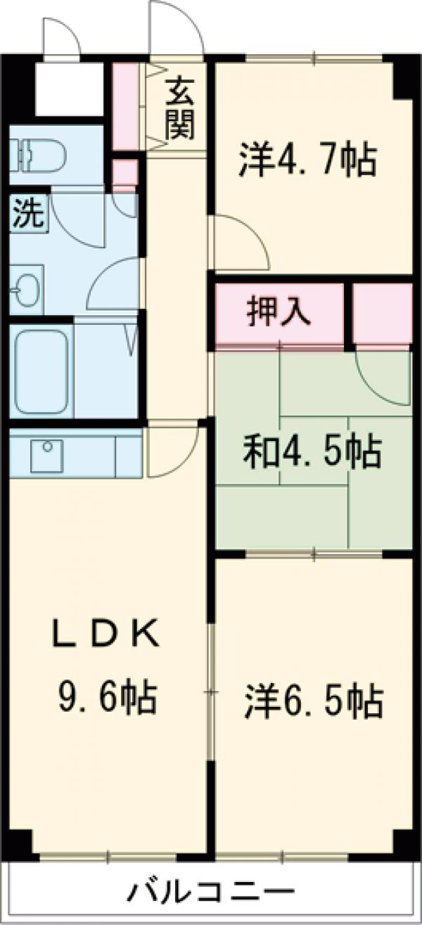 マンション桜の間取り