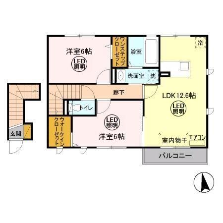 サフィニア Aの間取り