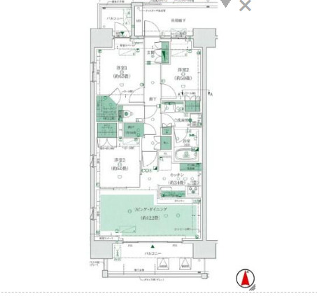 ザ・パークハウス亀有の間取り