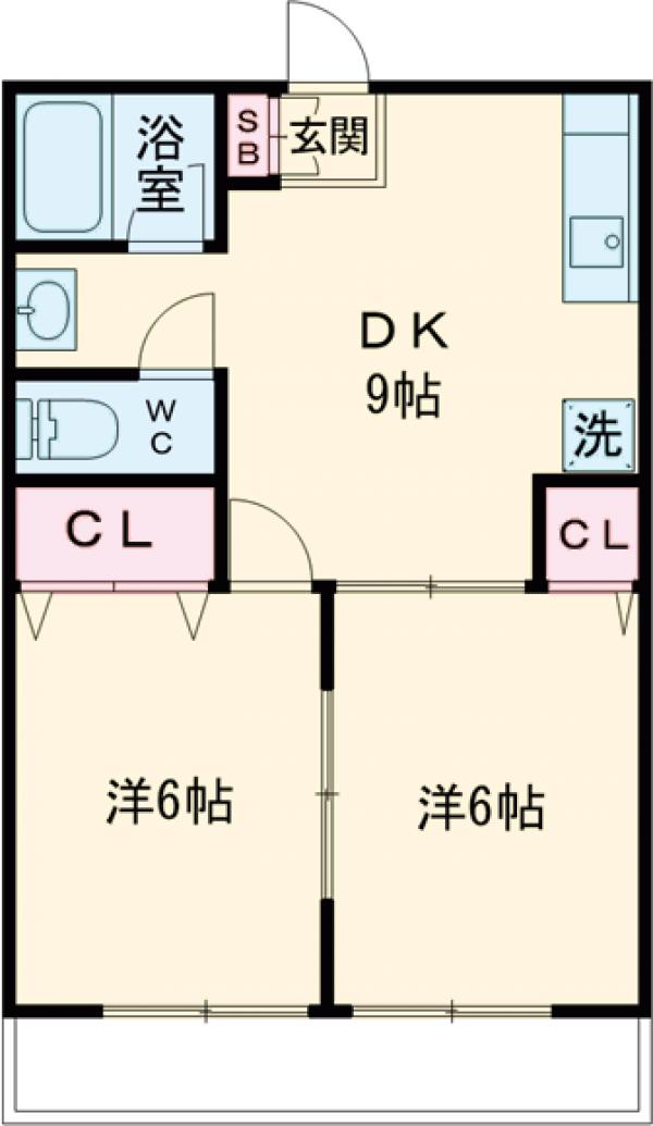 西亀有エコハイツの間取り