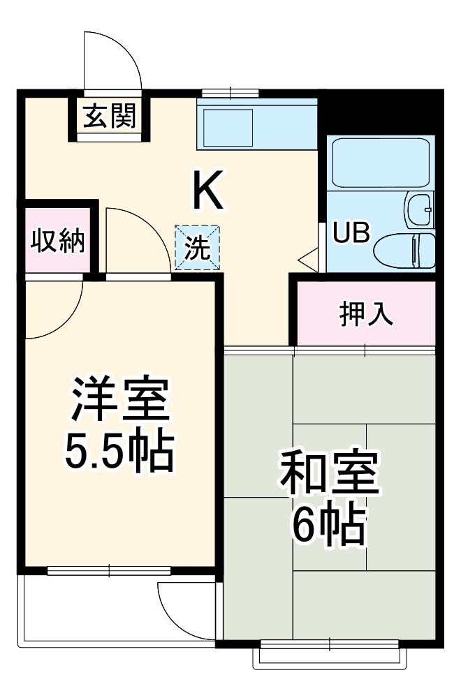 ハイコーポ谷野の間取り