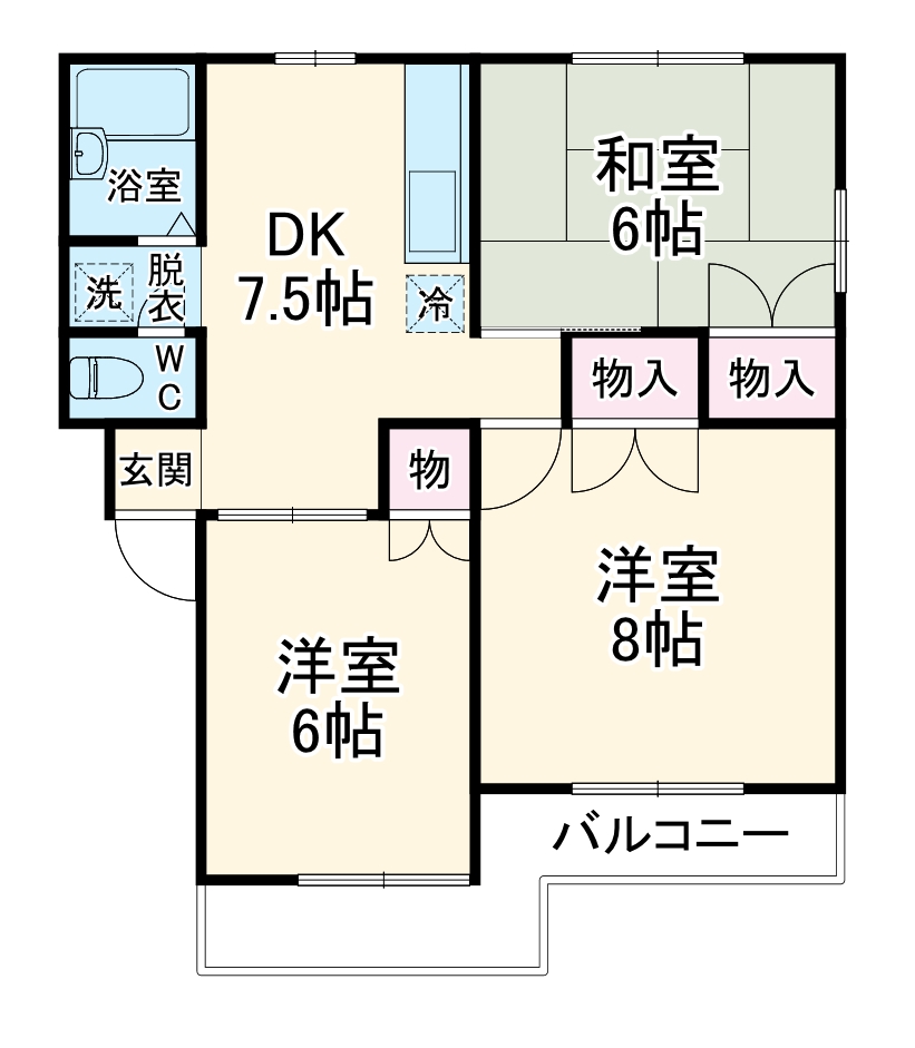 ニューエリールの間取り