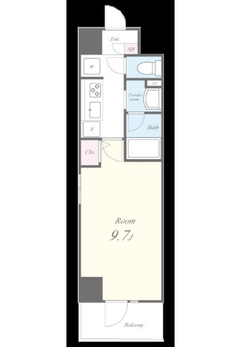 Noir et Blanc並木の間取り