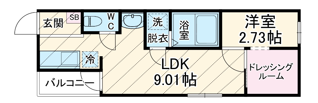 Liberte伝馬の間取り