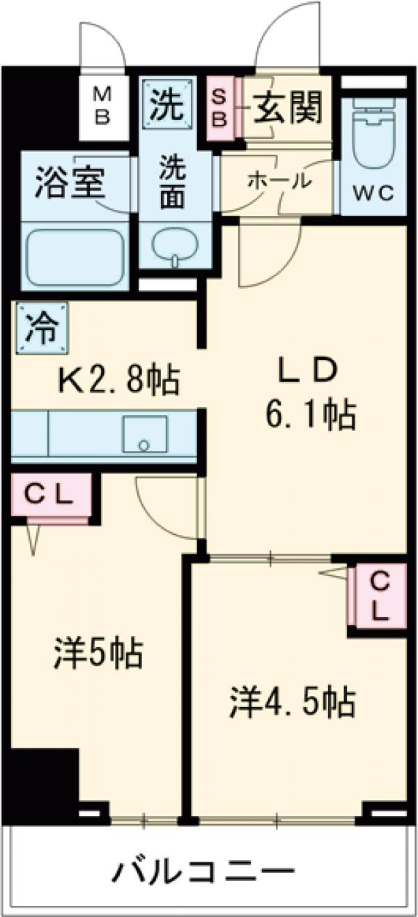 MAXIV竹ノ塚の間取り
