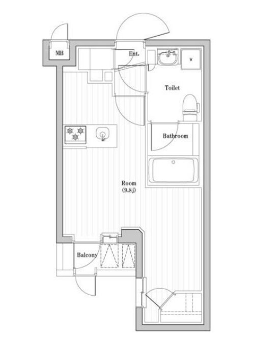 レジデンス東中野ガーデンの間取り