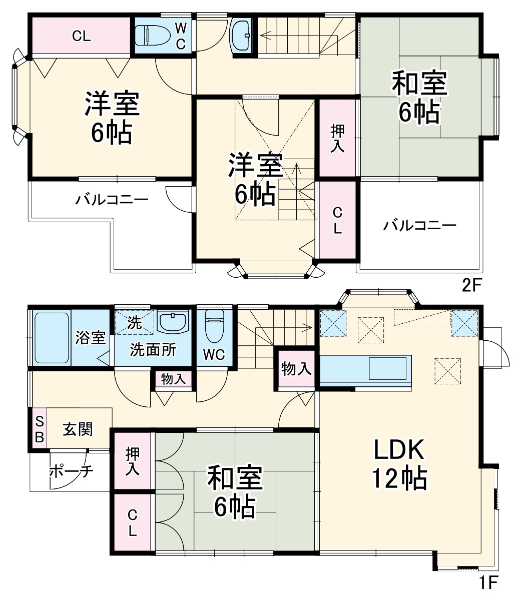 平塚市横内住宅の間取り