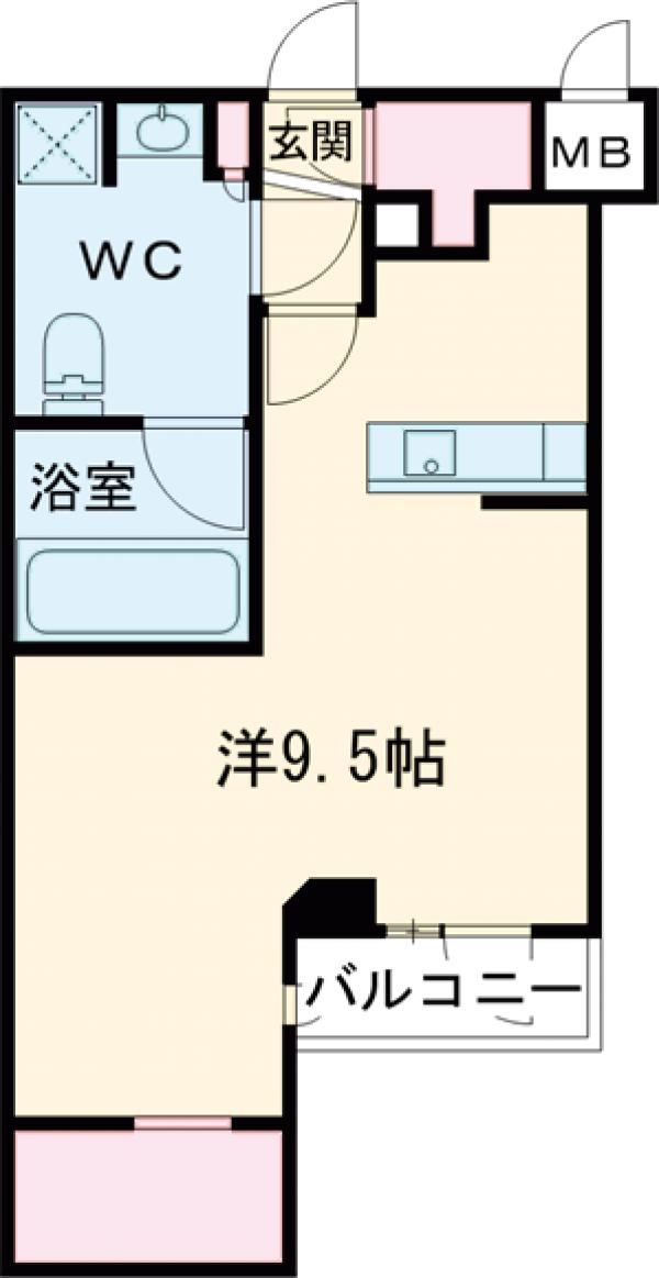 レジデンス東中野ガーデン・302号室の間取り