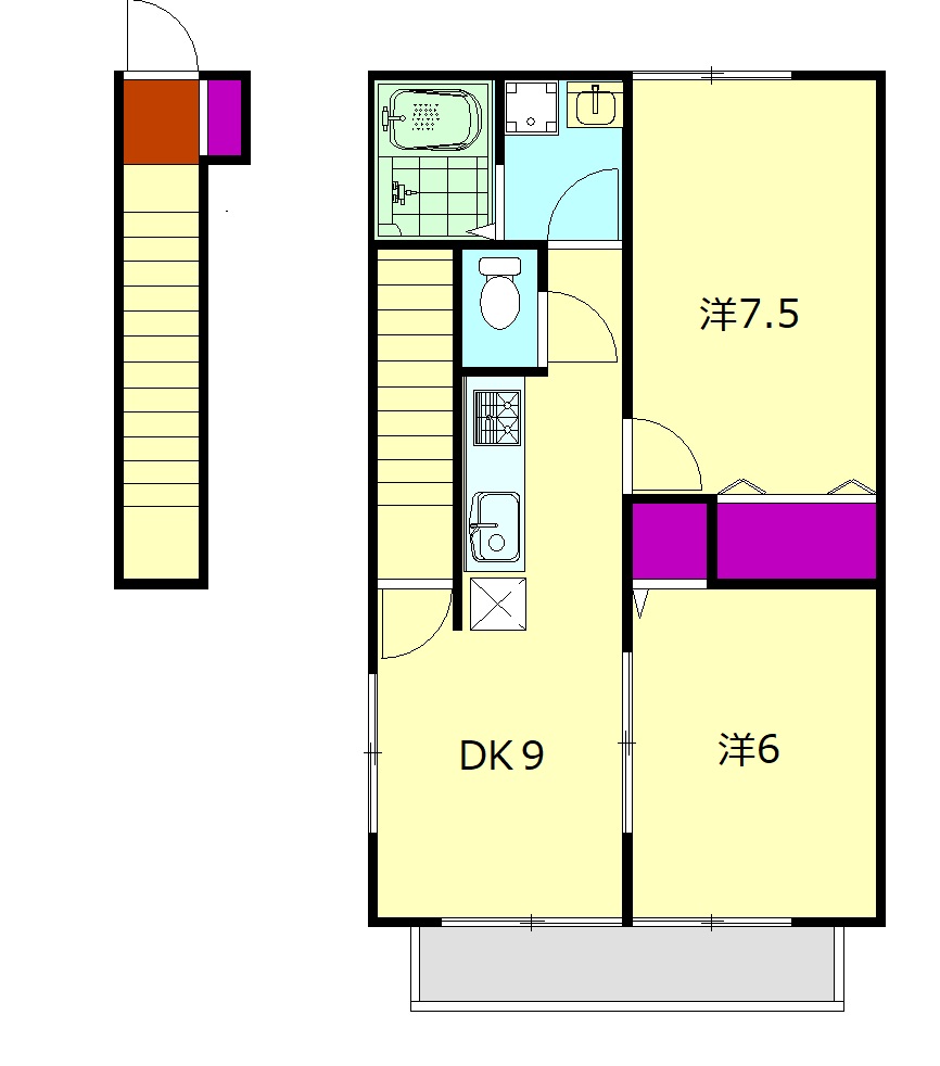 Fair Holme A棟の間取り