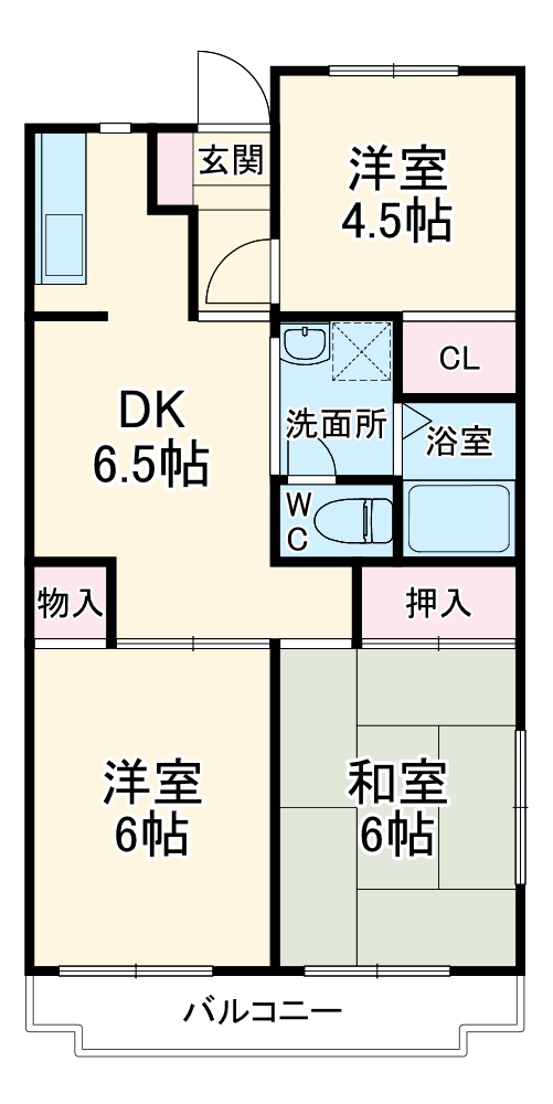 アーバン淵野辺の間取り
