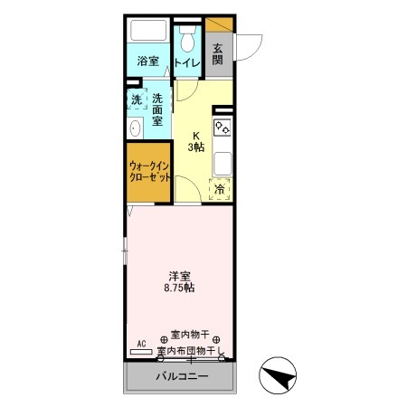 メルヴェーユ八潮中央　Ａの間取り