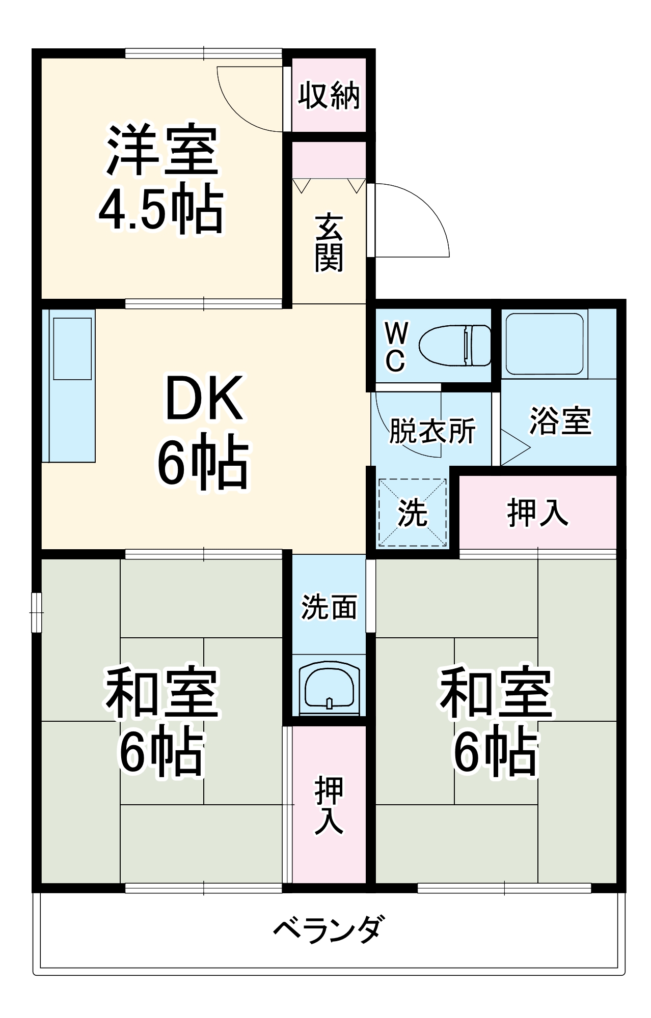 サンハイツⅡの間取り
