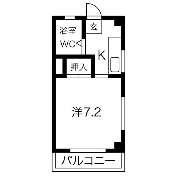 コーポ中村Ⅲの間取り