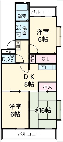 ガーデンタウン岡﨑の間取り