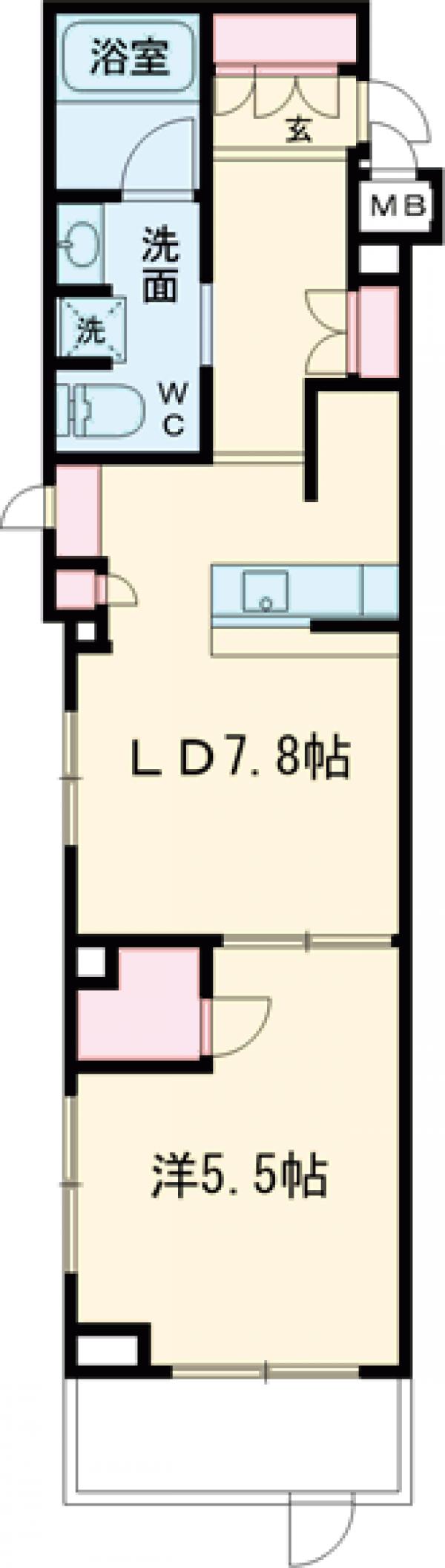 レジデンス東中野ガーデンの間取り