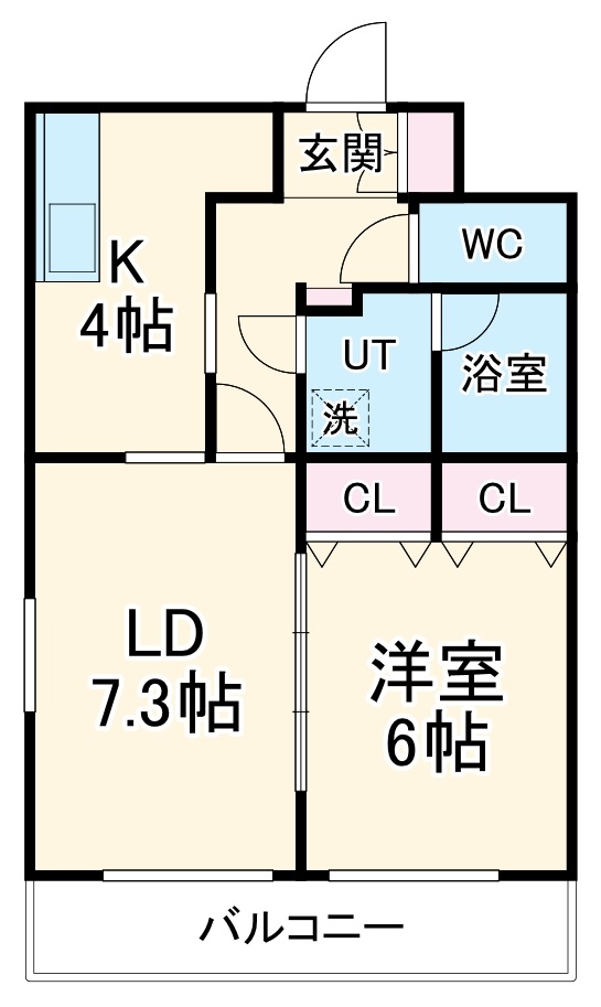 ソレイユ岸の間取り