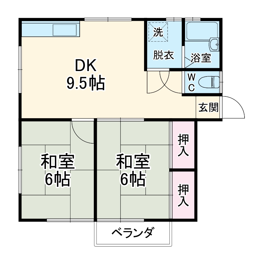 ハイム小国Ⅱの間取り