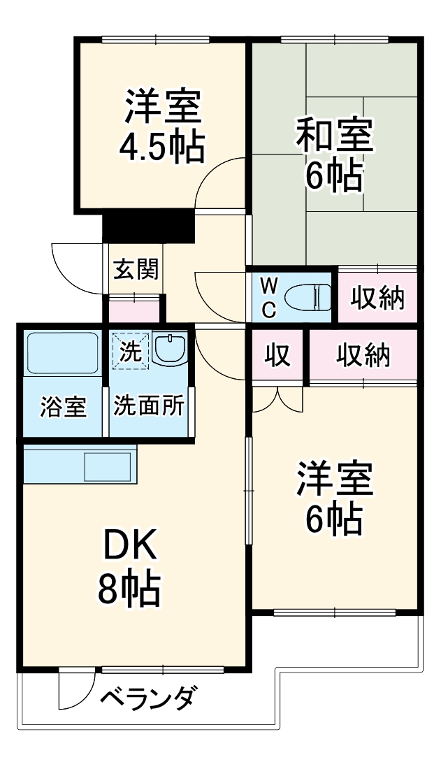 サンライフ75の間取り