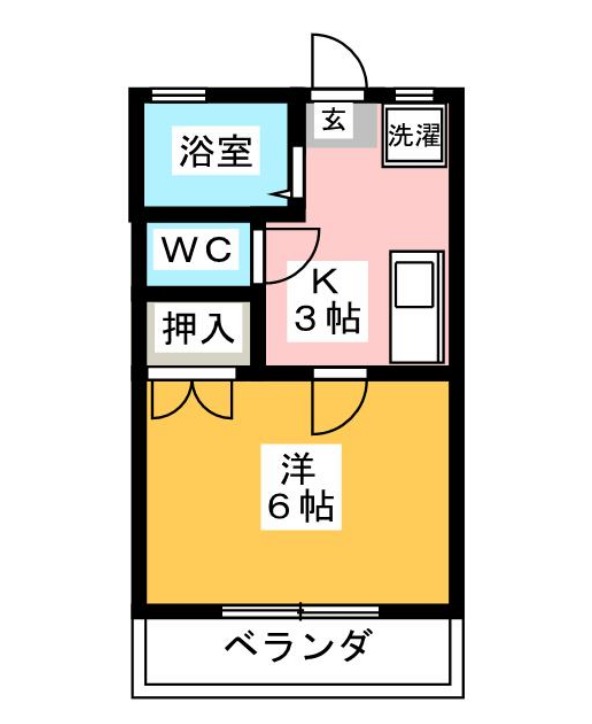 ドォミトリー御幸山の間取り