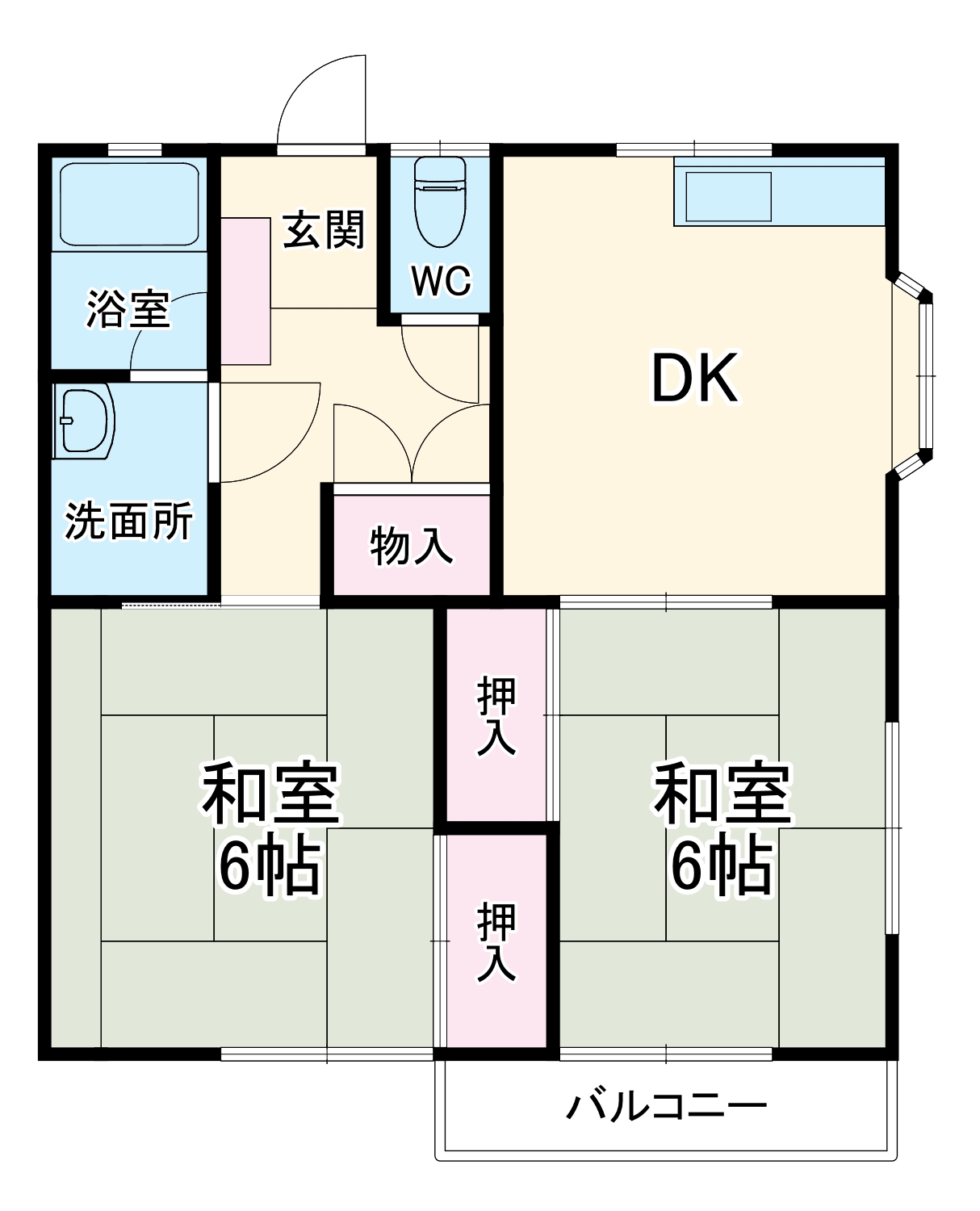 コーポシュガーの間取り