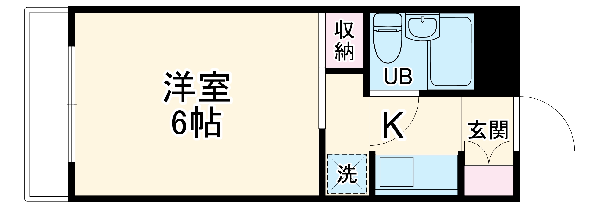 マキオカマンションの間取り