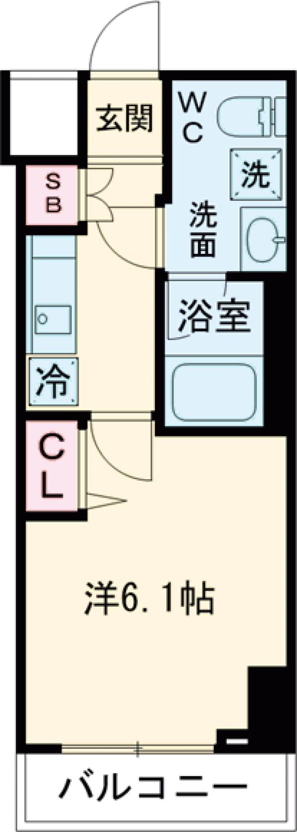 メインステージ北千住Ⅴ・109号室の間取り