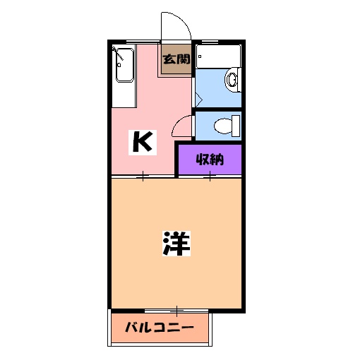 ハイツブルーメの間取り