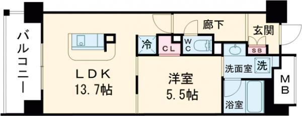 アンビエンテ経堂の間取り