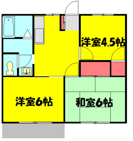 コーポ神谷の間取り