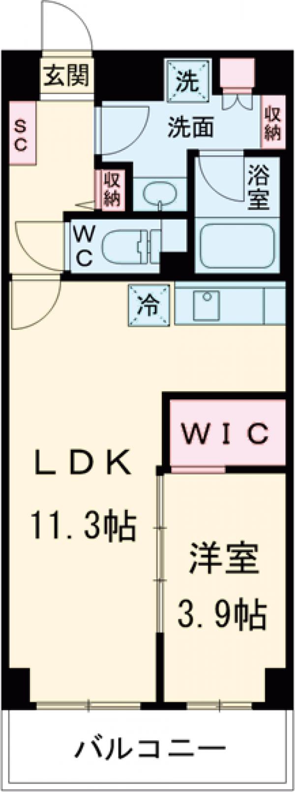 ジニア新宿中落合の間取り