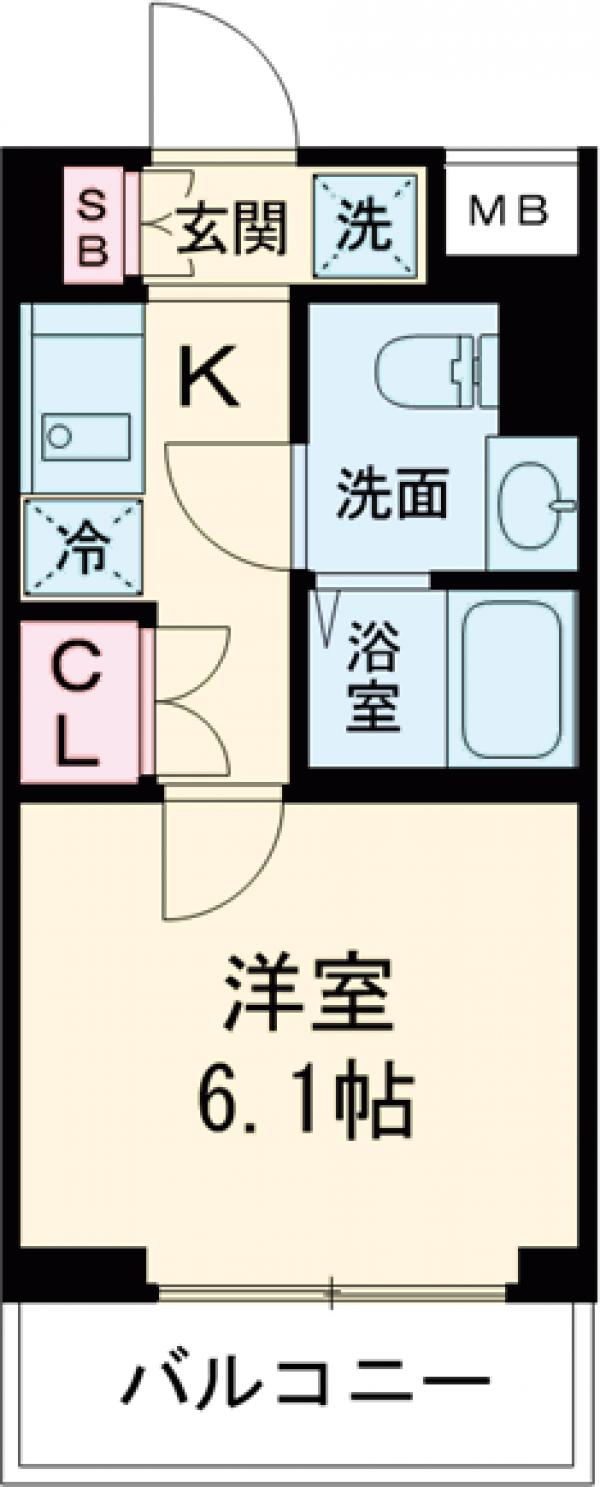 AZESTお花茶屋Ⅵの間取り