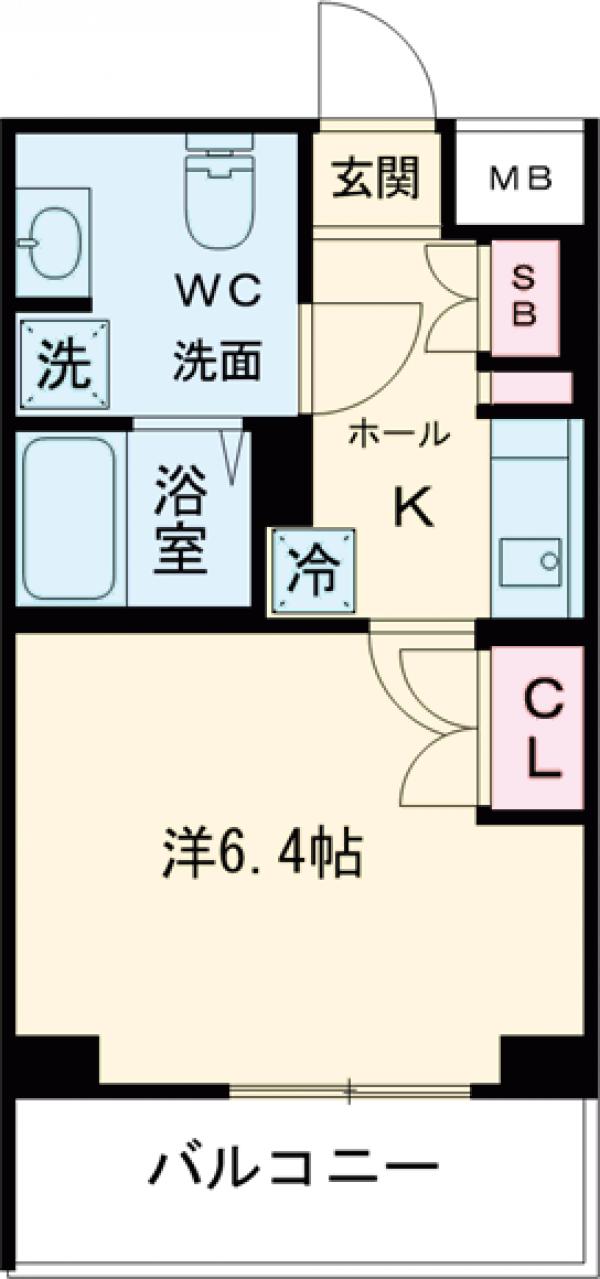 お花茶屋の完工年月(2023年8月)築の賃貸マンションの間取り