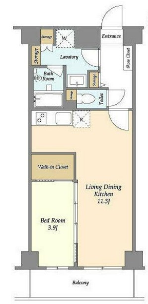 ジニア新宿中落合の間取り