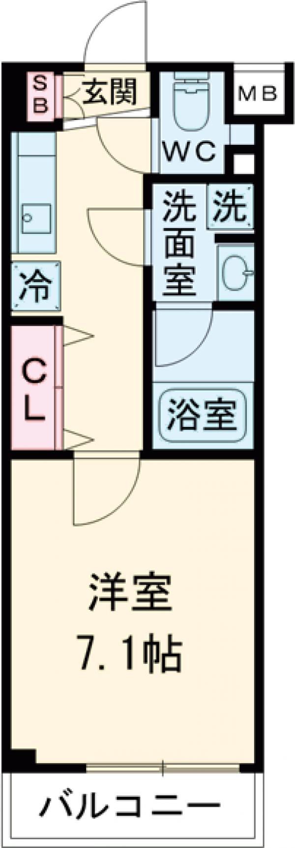 クレヴィスタ氷川台・305号室の間取り
