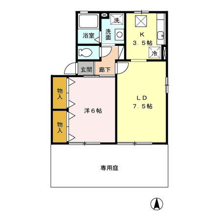 高崎グリーンハイツ V A/Bの間取り