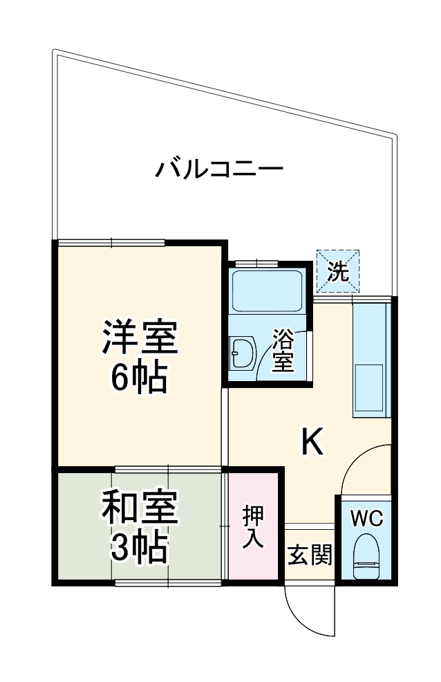 グリーンコーポ天王台の間取り