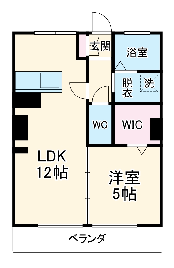 ハイリビングKの間取り