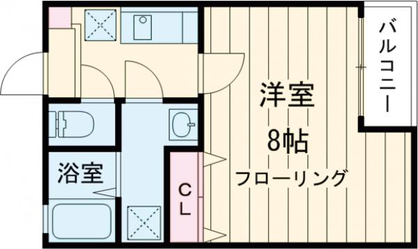 クレフラスト空港北B棟の間取り