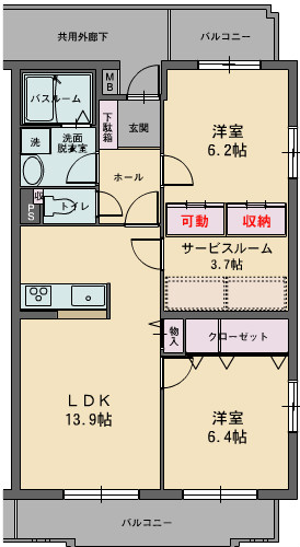 ガーデンヒルズ さくらの間取り