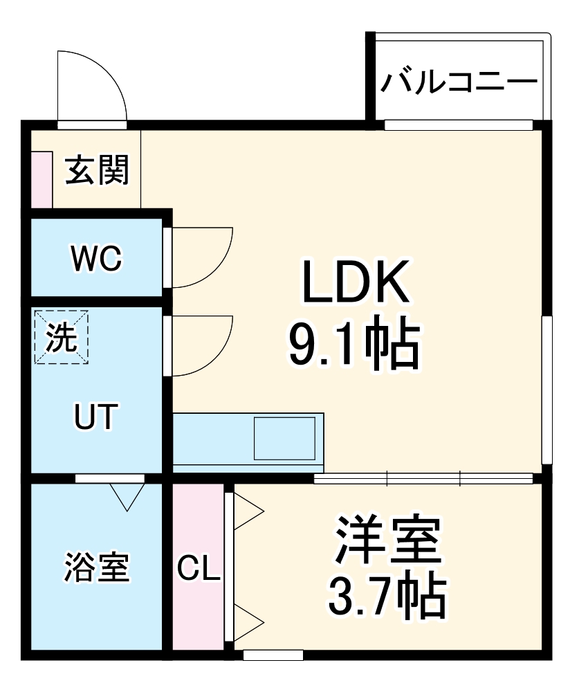 プリシェール中小田井の間取り