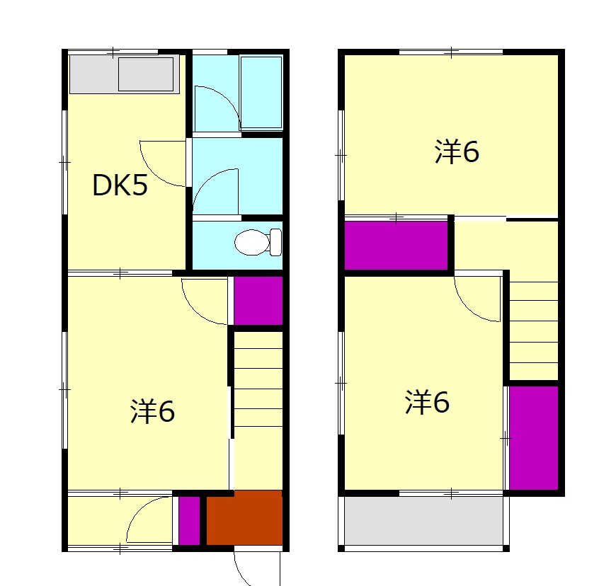 高野ハイツⅡの間取り